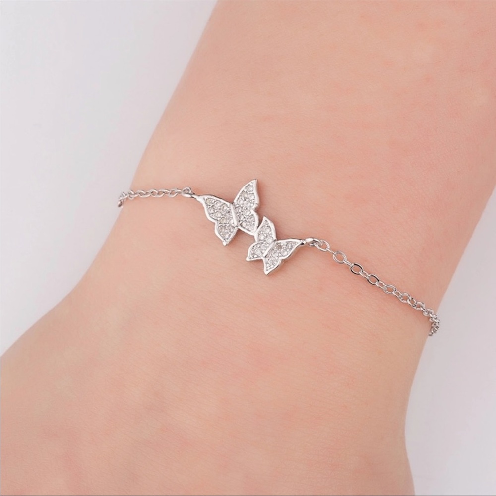 Brand new butterfly crystal bracelet